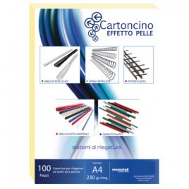 Cartoncino Similpelle A4 Memotak Avorio 100 ff