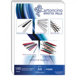 Cartoncino Similpelle A4 Memotak Rosso 100 ff