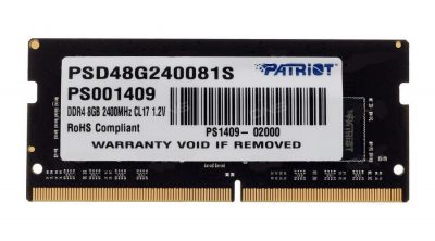 SO-DIMM PATRIOT 8 DDR4 2400MHZ